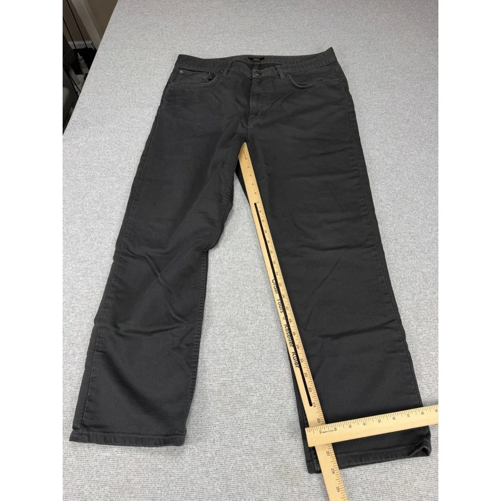 Quince Mens 5-Pocket Chino Pants Charcoal Grey Stretch Cotton 36x30* 28